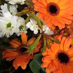 Bouquet du fleuriste orange
